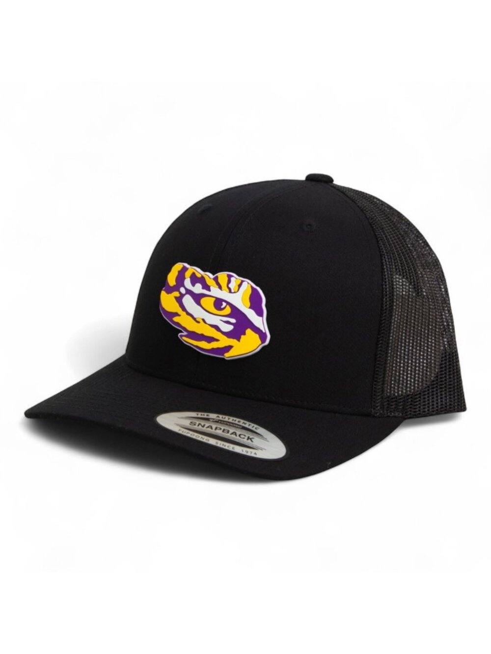 LSU Tiger Eye YP Classic Snapback Trucker Hat- Black
